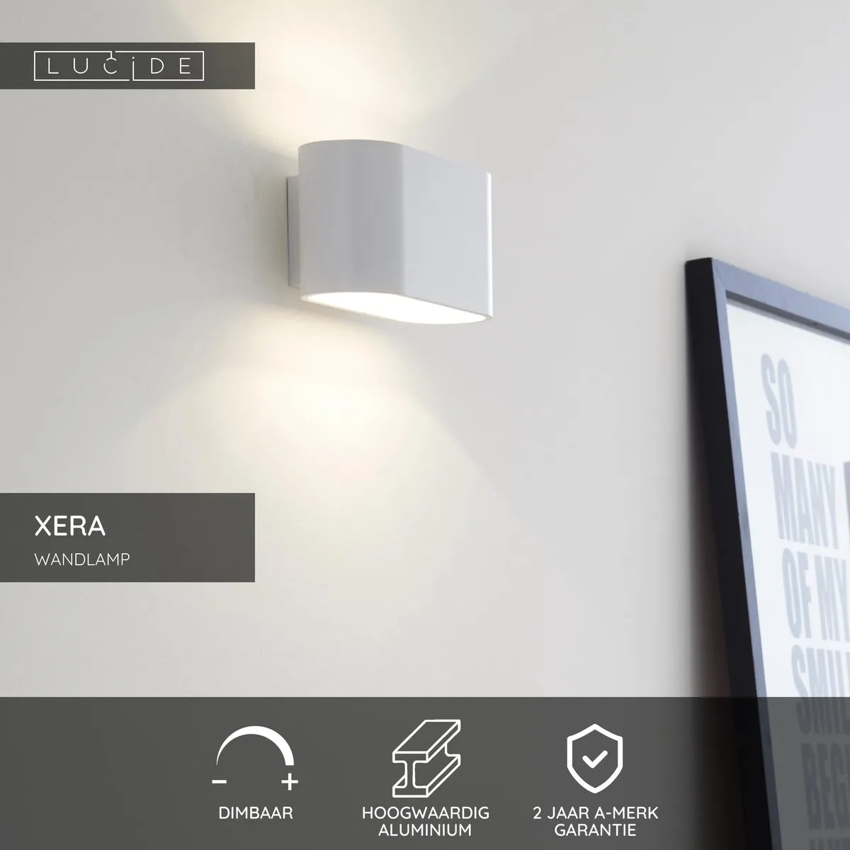 Lucide XERA Wandlamp G9 - Wit
