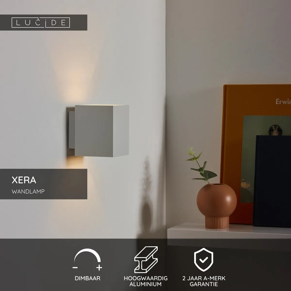 Lucide XERA Wandlamp G9 - Wit