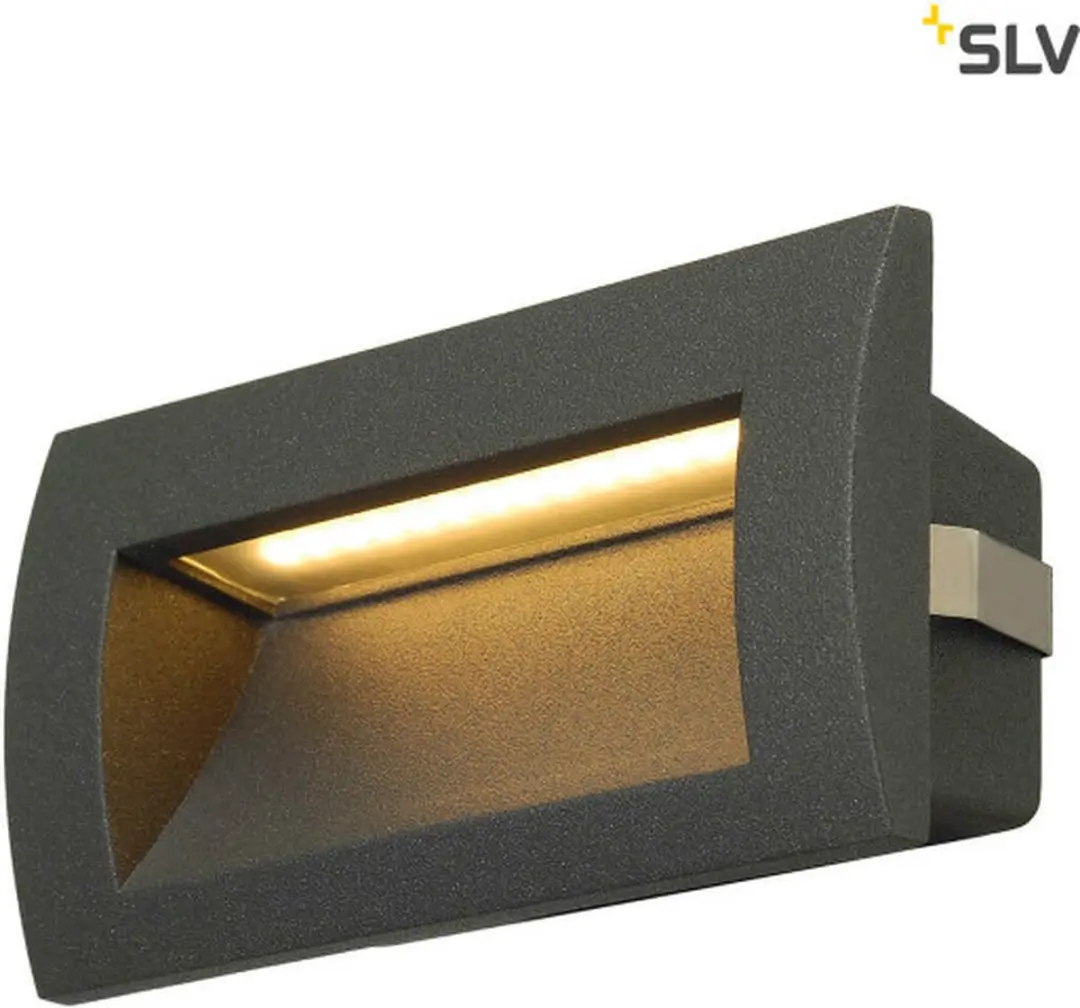 SLV Downunder Out LED M Wandlamp - 33W - Antraciet