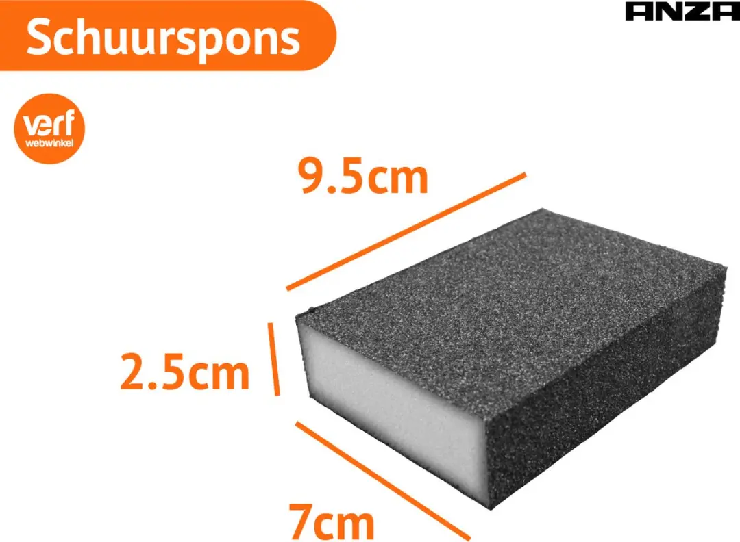 Anza Flex Schuurblokken 2 Stuks - Fijn/Middel & Middel/Grof