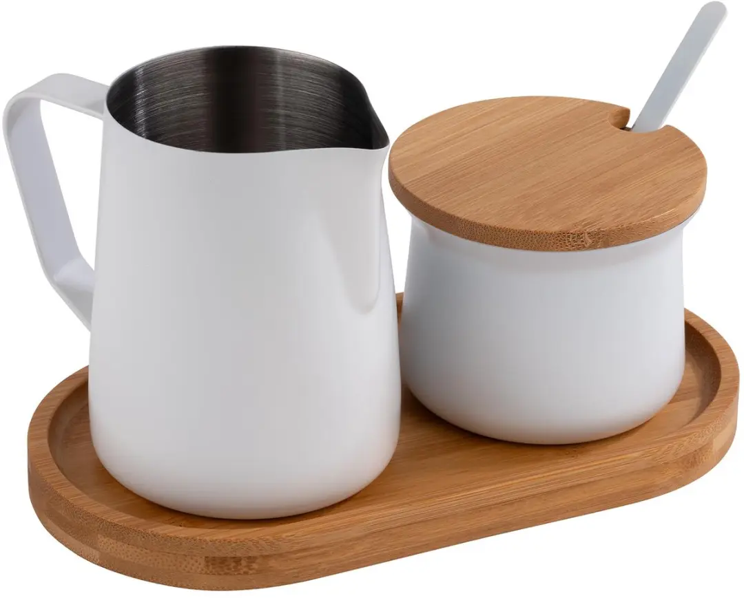 APS Suikerpot & Melkkanset RVS Wit
