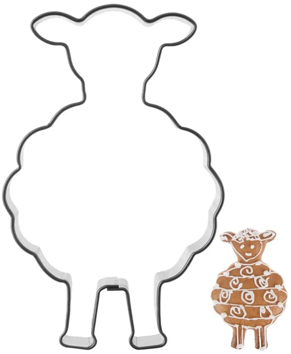 Orion Stalen Koekjesvorm Schaap 7cm