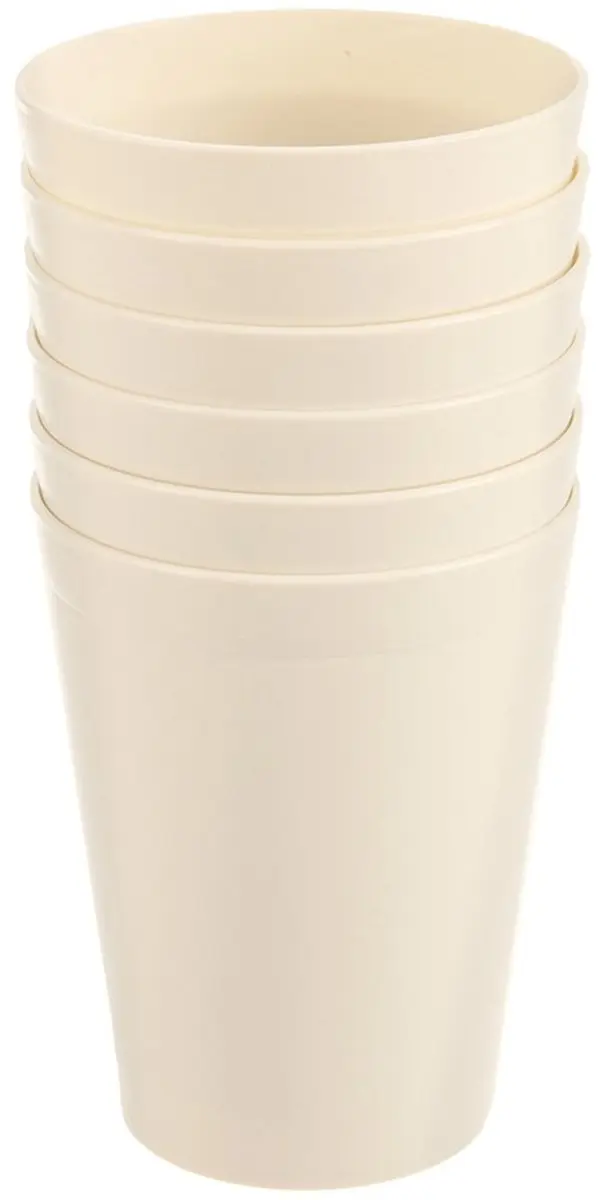 Orion Plastic Mokken 300ml - 6 Stuks Crème