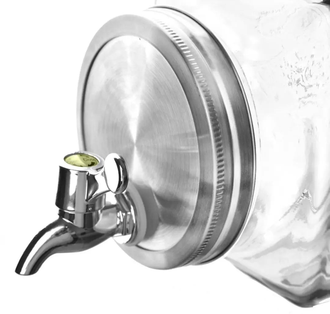 Orion Glazen Drankdispenser 3,5L - Zilver