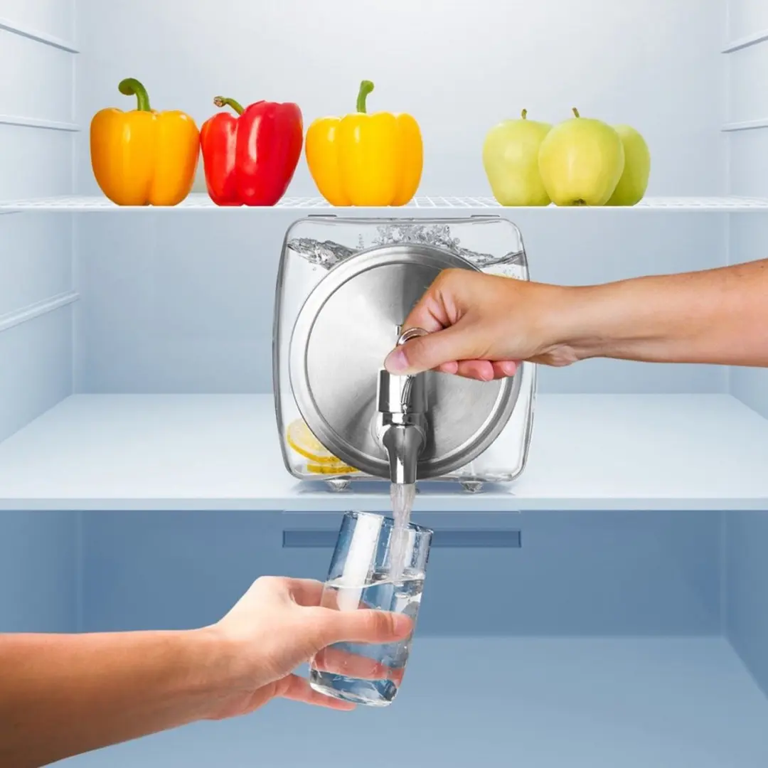 Orion Glazen Drankdispenser 3,5L - Zilver - afbeelding 6 van 6