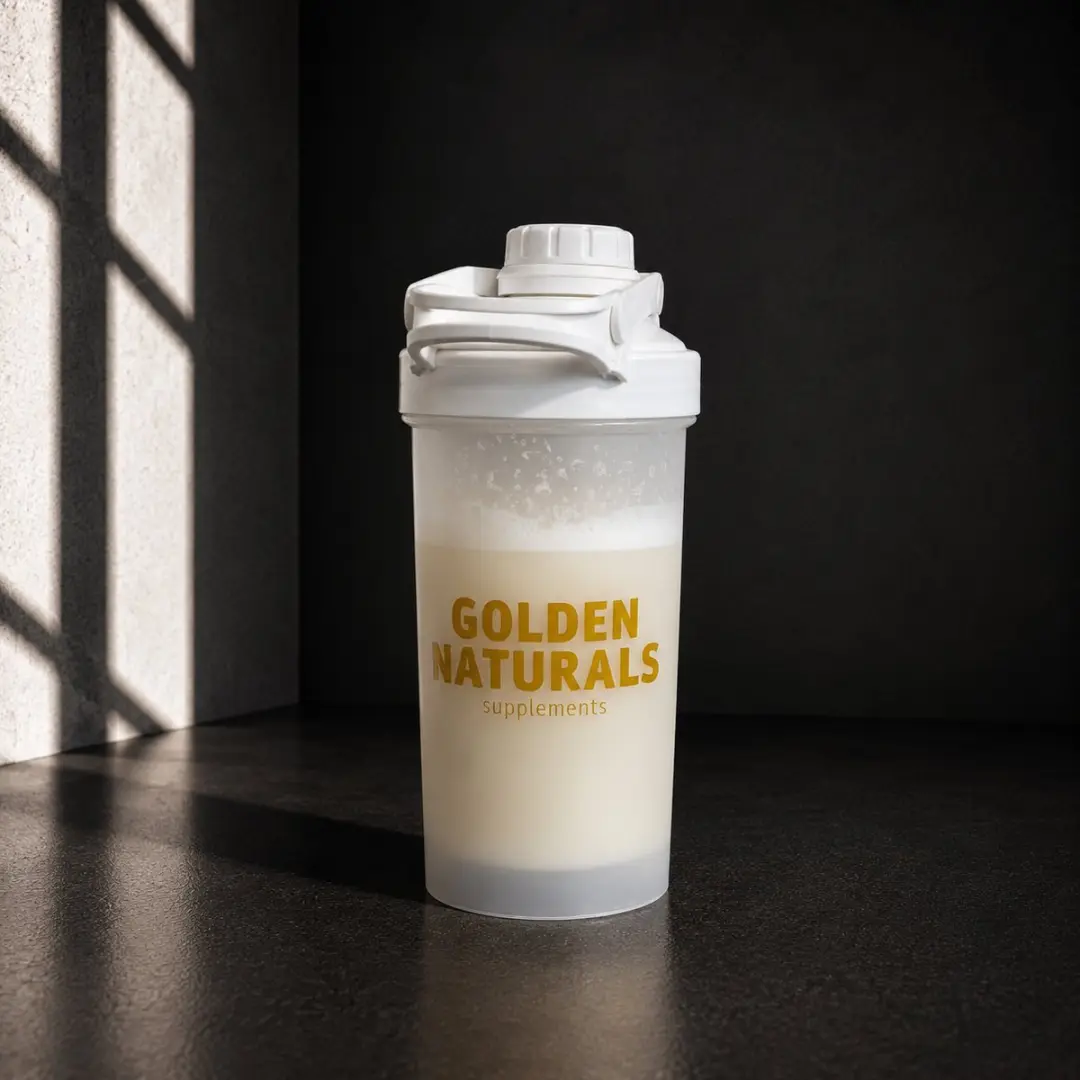 Golden Naturals Shakebeker 700ml - BPA-vrij - Wit