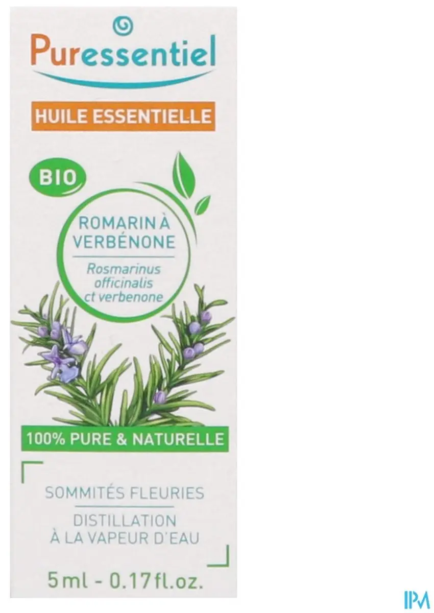 Puressentiel Rozemarijn Verbenone Etherische Olie 5ml - Biologisch - afbeelding 6 van 6