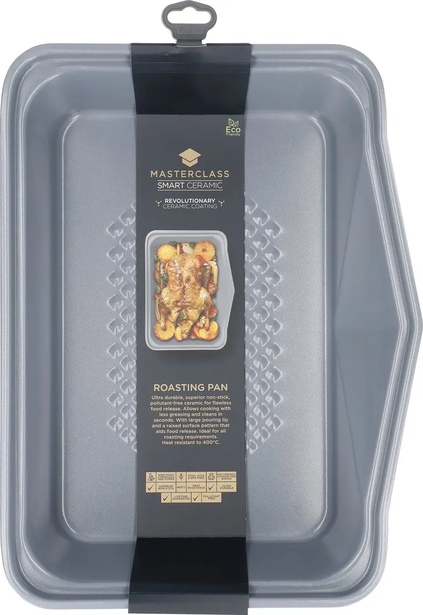 MasterClass Braadslede Ovenschaal MCCER03GRY - 42x31x9.7cm Grijs
