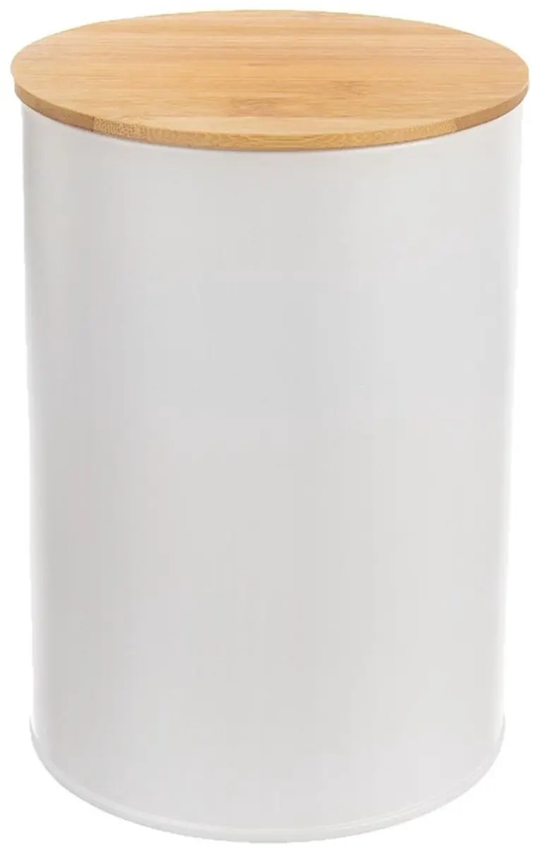 Orion Whiteline Serie Voedselcontainer 1.3L - Bamboe Deksel Wit