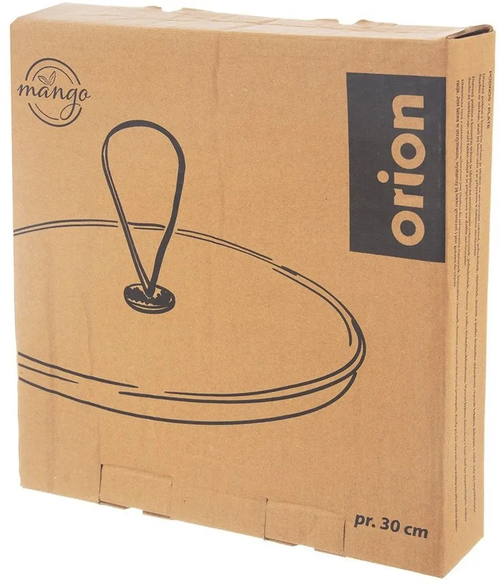Orion Mangohout Patera Serveerschaal 30,5cm - Industrieel Design - Zwart