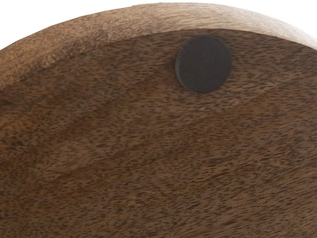 Orion Mangohout Patera Serveerschaal 30,5cm - Industrieel Design - Zwart - afbeelding 6 van 6