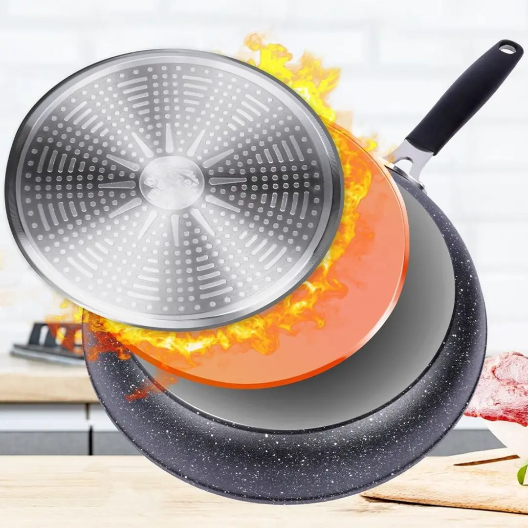 Orion Stoner Granieten Koekenpan 20cm - Zwart