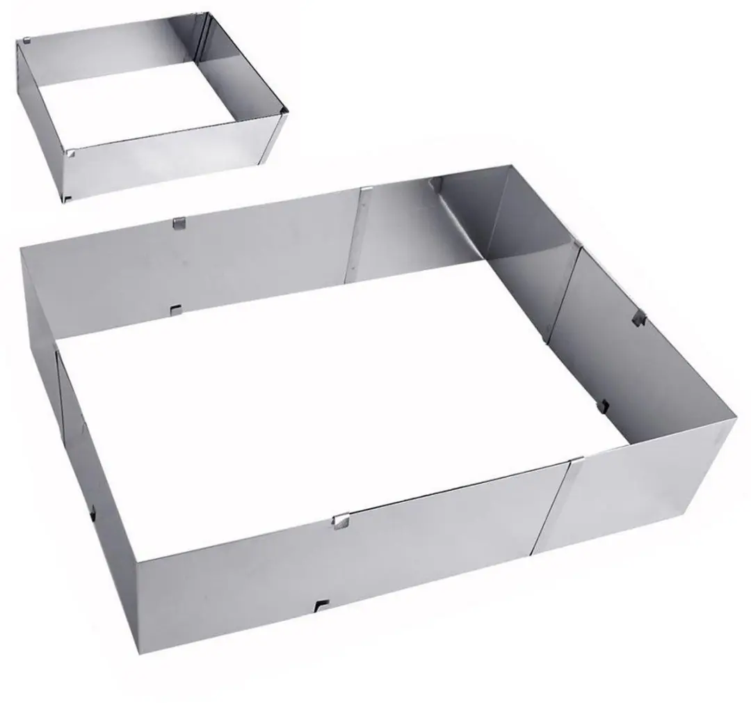 Orion Regelbare Bakvorm Roestvrij Staal 24-46x20-38cm