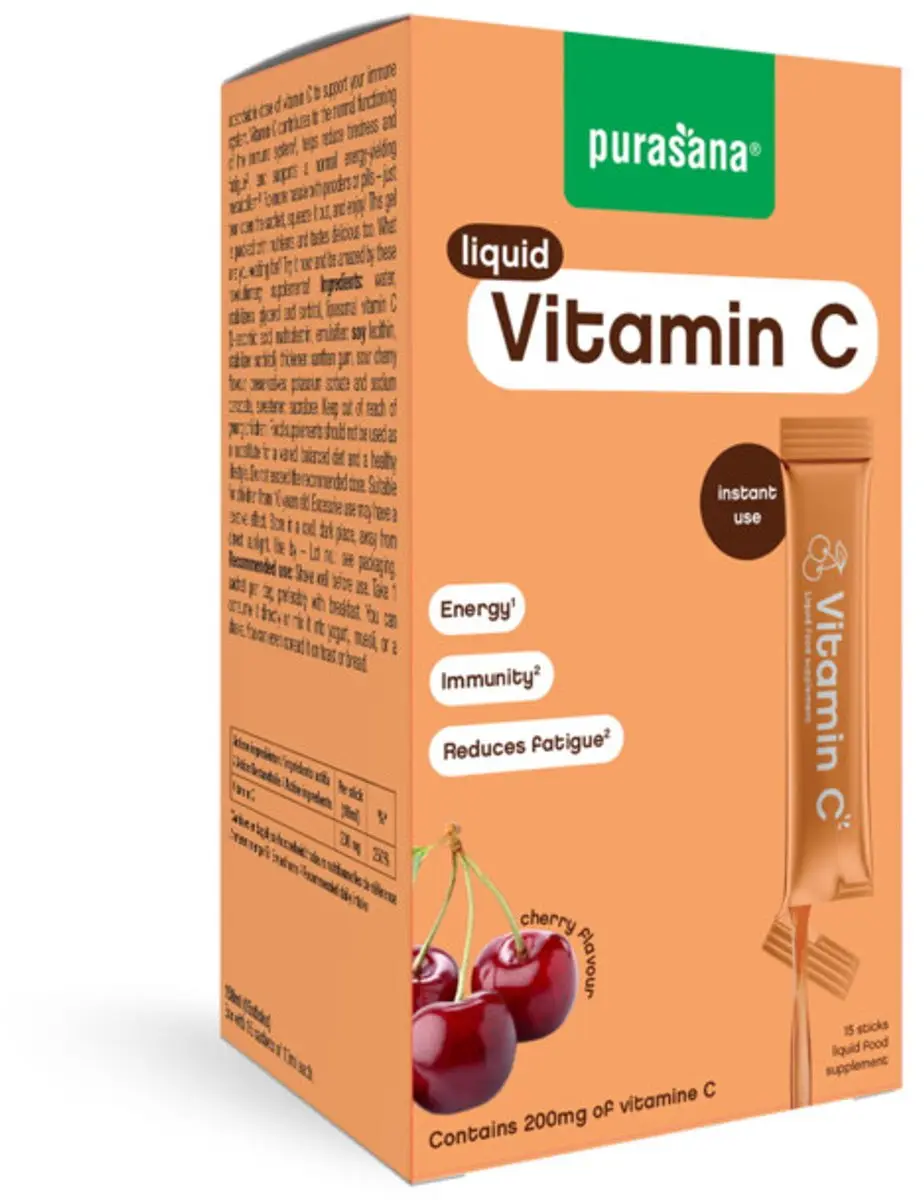 Purasana Liquid Gel Sticks Vitamine C - 15x10ml