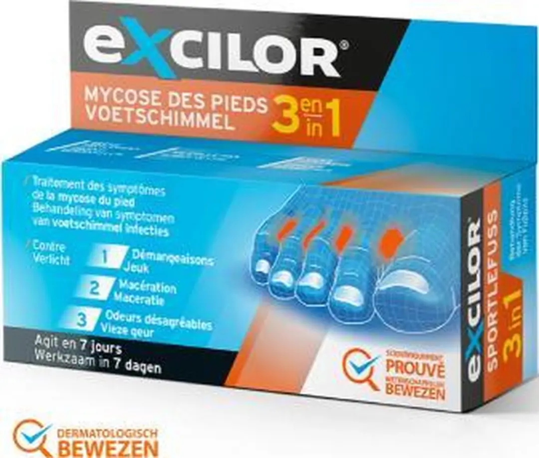 Excilor Voetschimmel 3 in 1 15ml