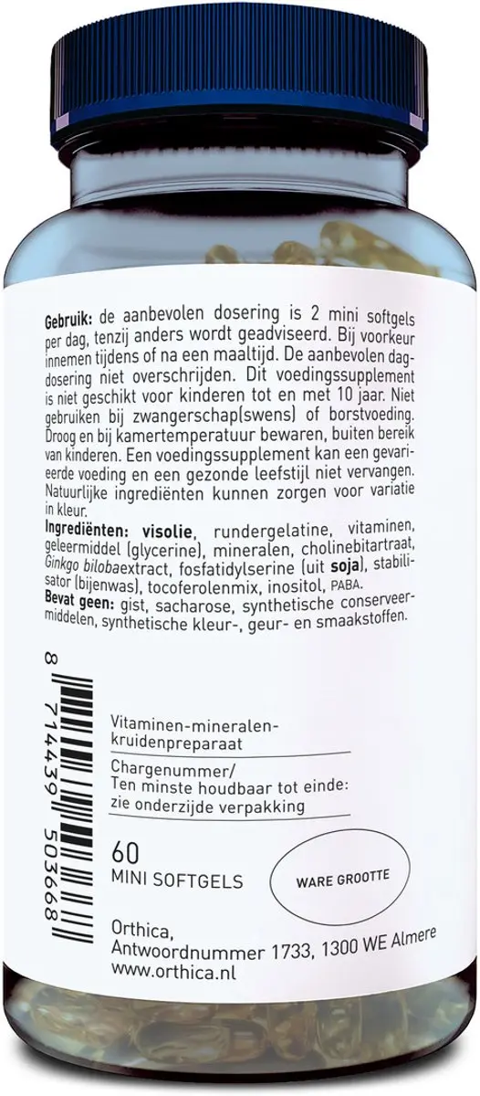 Orthica Multi 65+ Multivitamine 60 Softgels