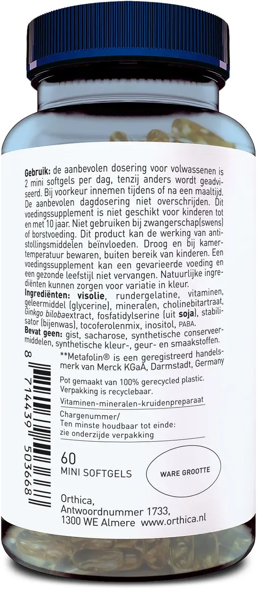Orthica Multi 65+ Multivitamine 60 Softgels