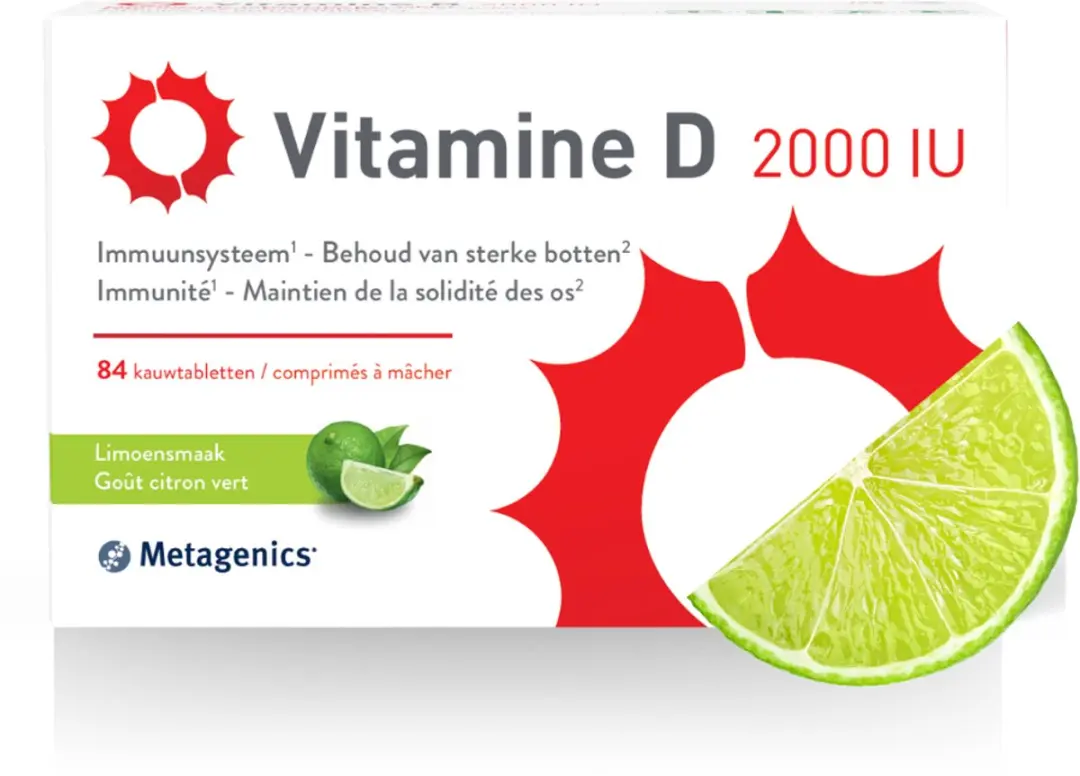 Metagenics Vitamine D3 2000IU Kauwtabletten 84 Stuks