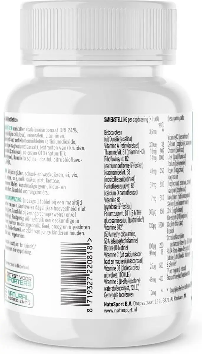 Natusport Multi Sport Gold Multivitamine 60 Tabletten