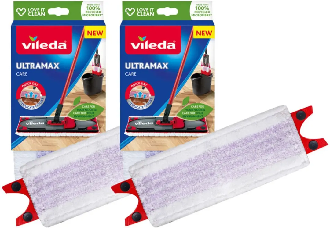 Vileda Ultramax Care Navulling Rood