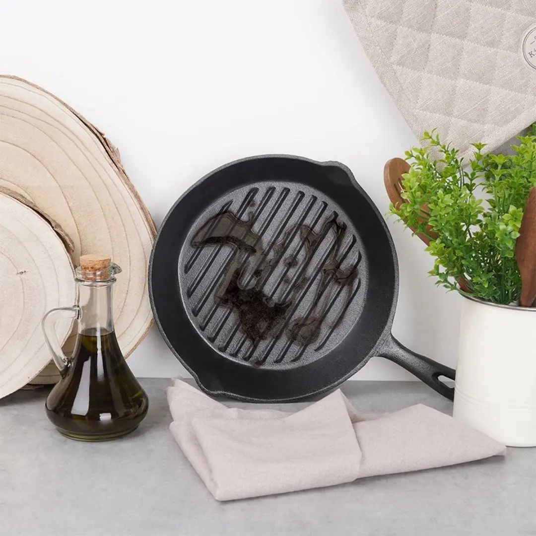Orion Gietijzeren Grillpan 24cm - Inductie & Oven