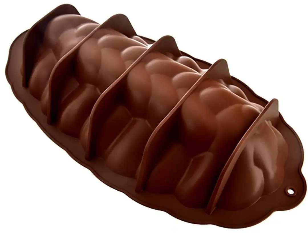 Orion Silline Silicone Bakvorm 41cm - Ovaal - Bruin