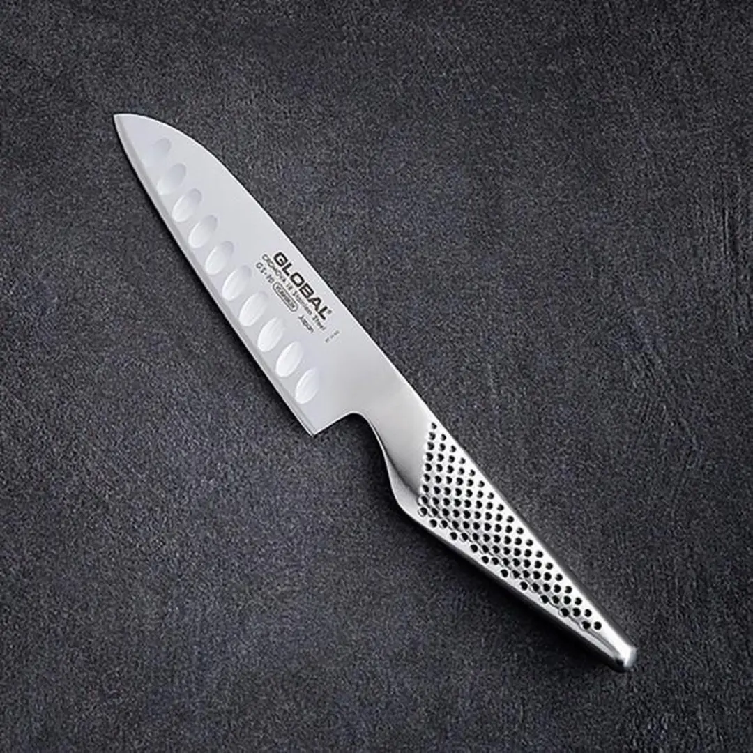 Global GS90 Santokumes met kuiltjes 13cm - Zilver