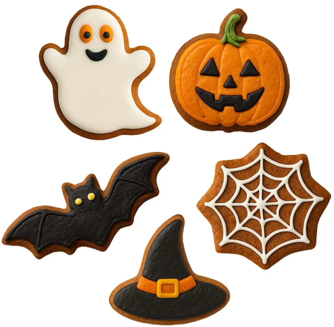 Orion Halloween Koekjessnijders - 5 Stuks Zilver - afbeelding 6 van 6
