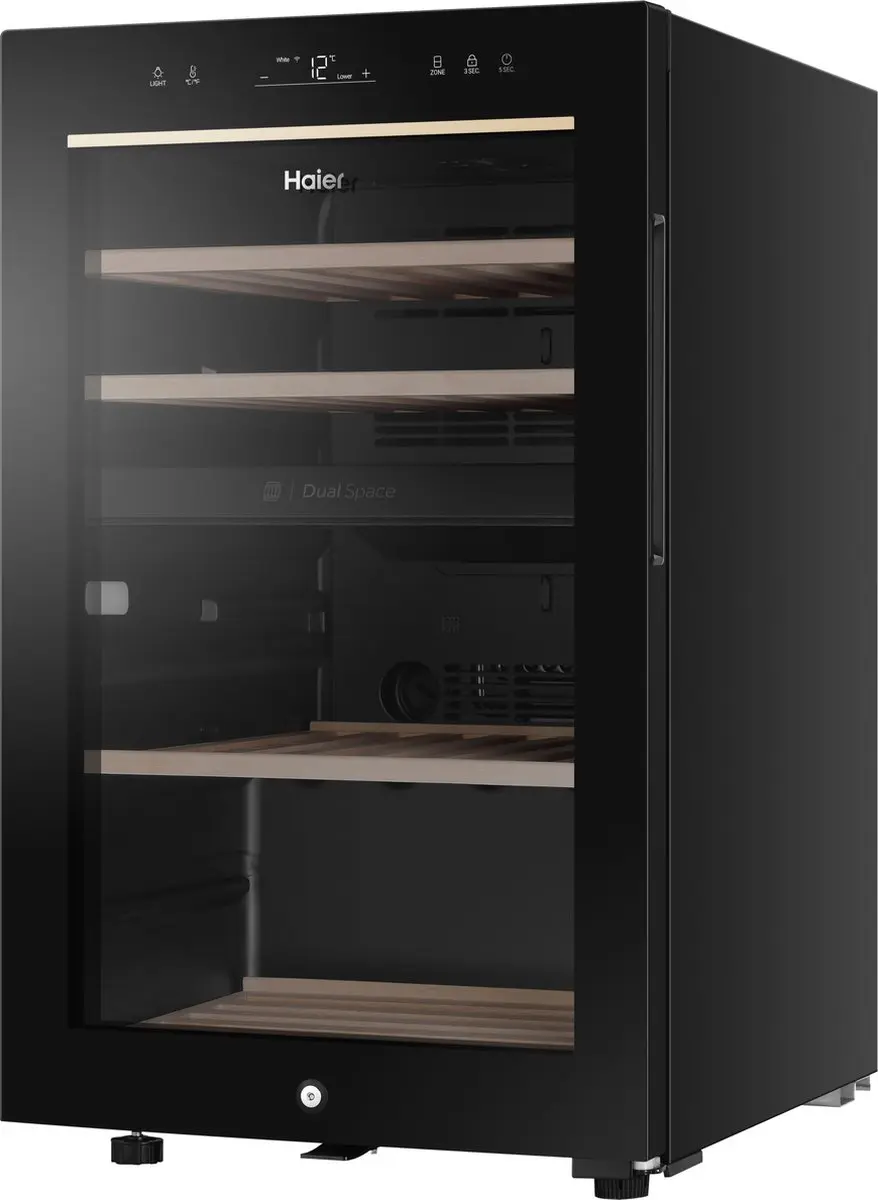 Haier HWS42GDAU1 Wijnkoelkast 42 Flessen - Zwart