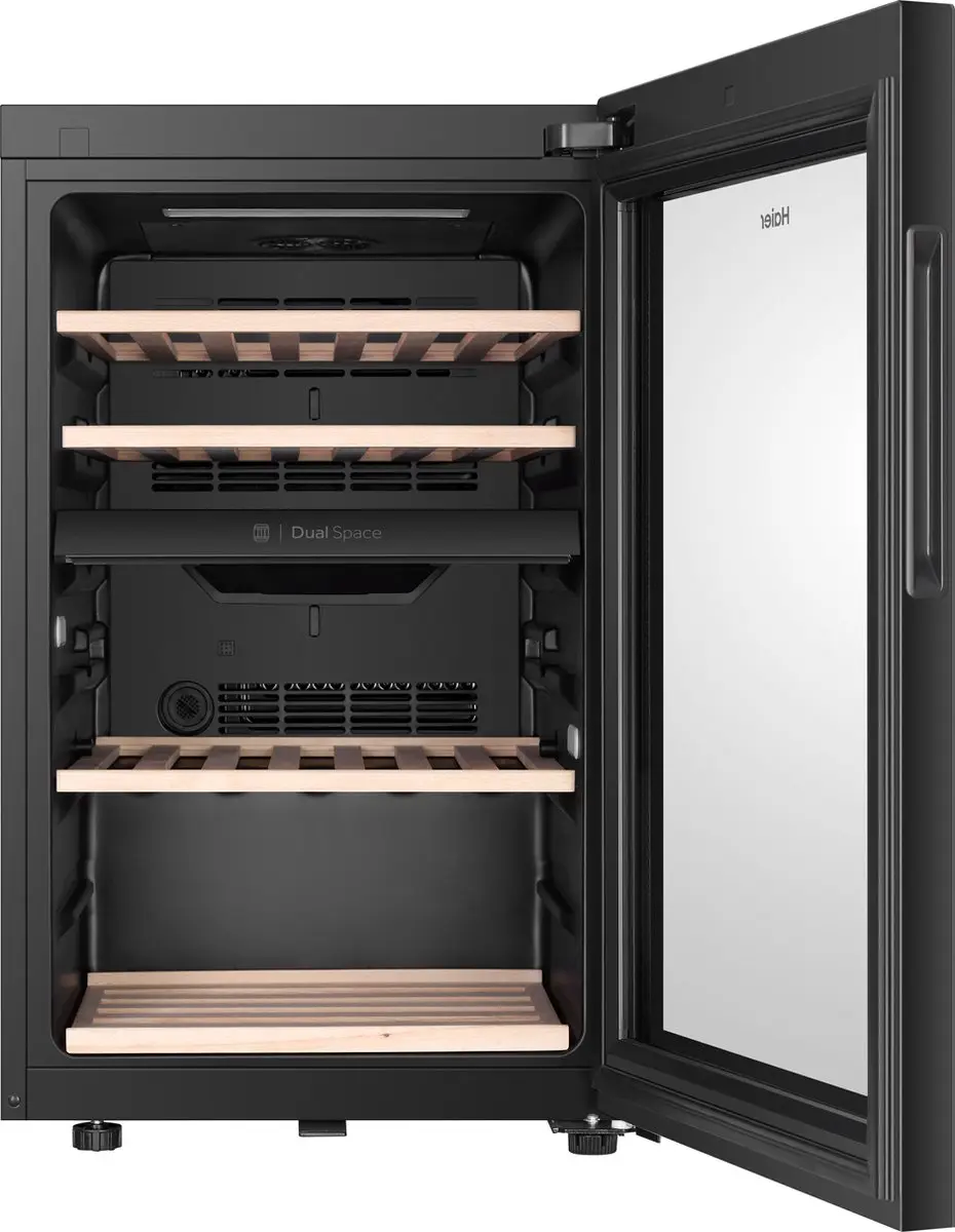 Haier HWS42GDAU1 Wijnkoelkast 42 Flessen - Zwart