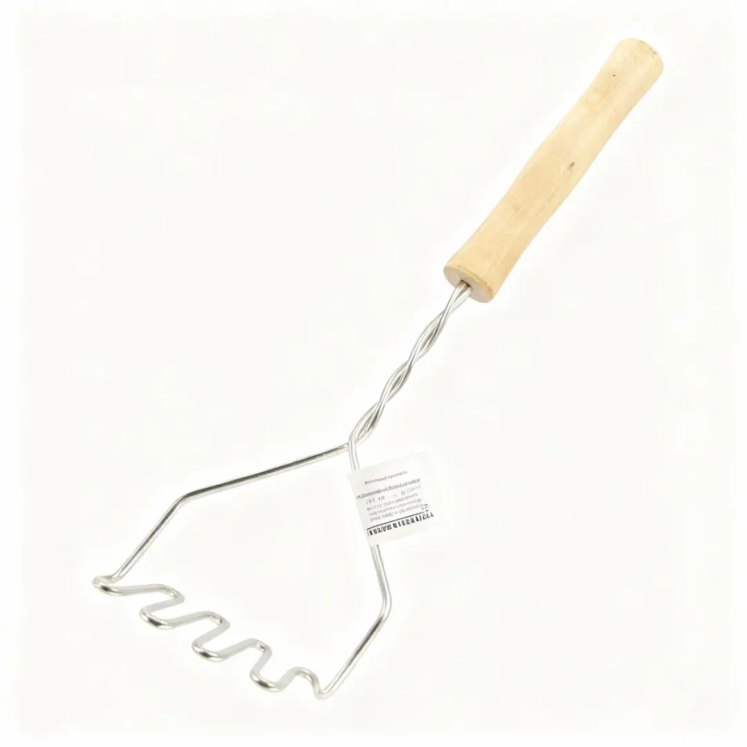 Fackelmann Wood Edition Aardappelstamper - Roestvrij staal/Hout