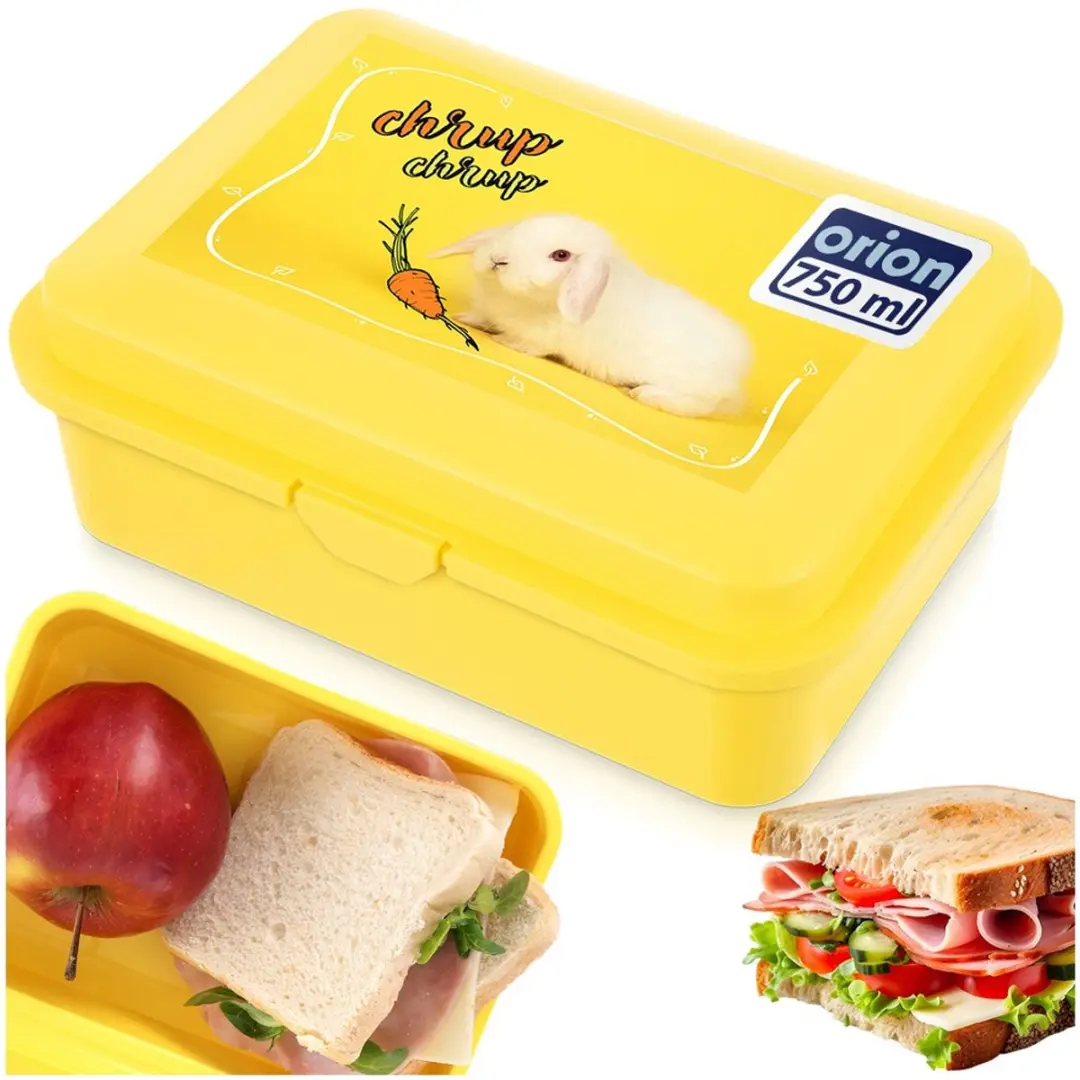 Orion Lunchbox Konijn - 750ml - Geel