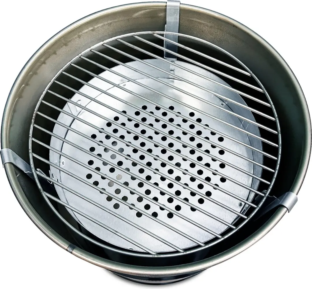 Barrelkings Small Houtskoolbarbecue - Ø38cm - 6 Hamburgers - Zwart