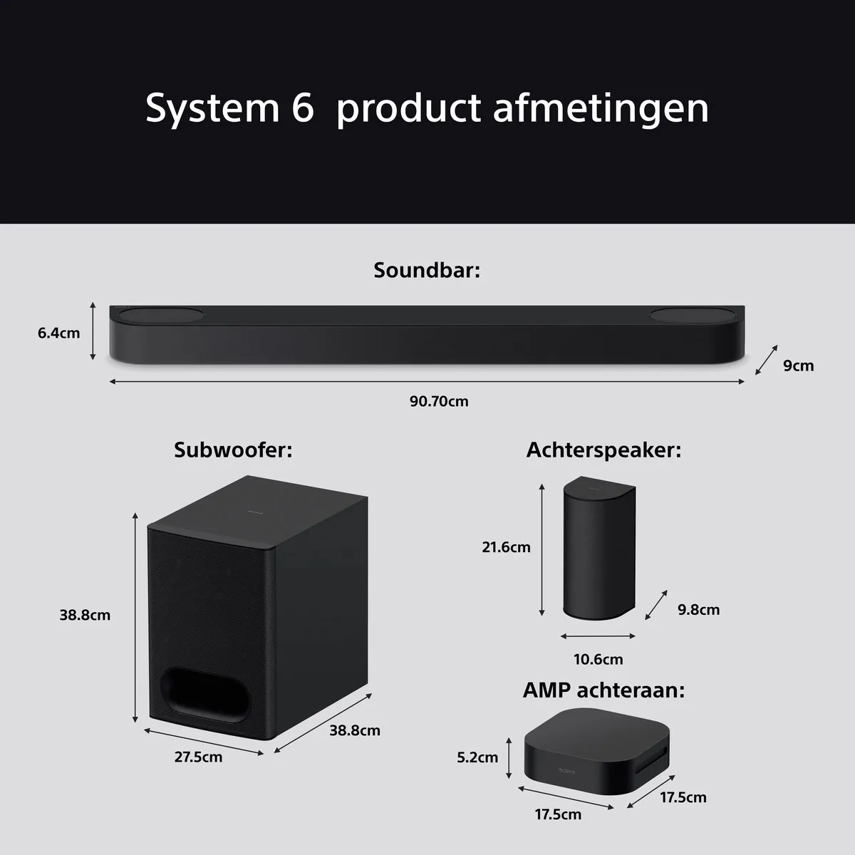 Sony Bravia HT-S60 Soundbar 5.1 - 1000W - Zwart