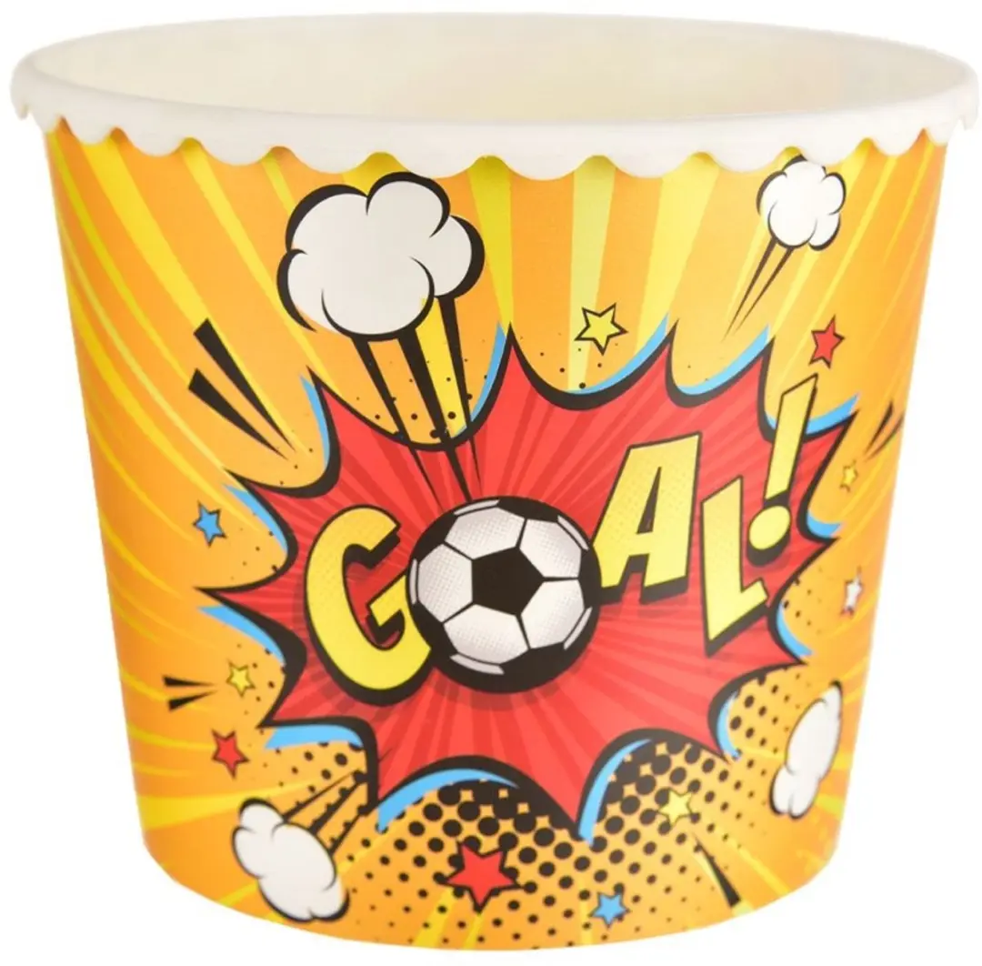 Orion Serveerkom 2,3L - Voetbalthema - Geel/Rood/Wit