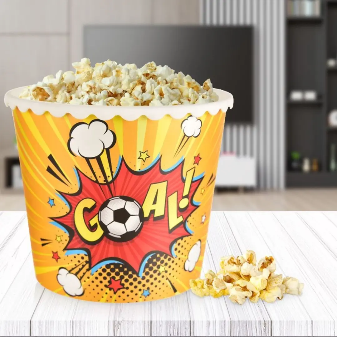 Orion Serveerkom 2,3L - Voetbalthema - Geel/Rood/Wit