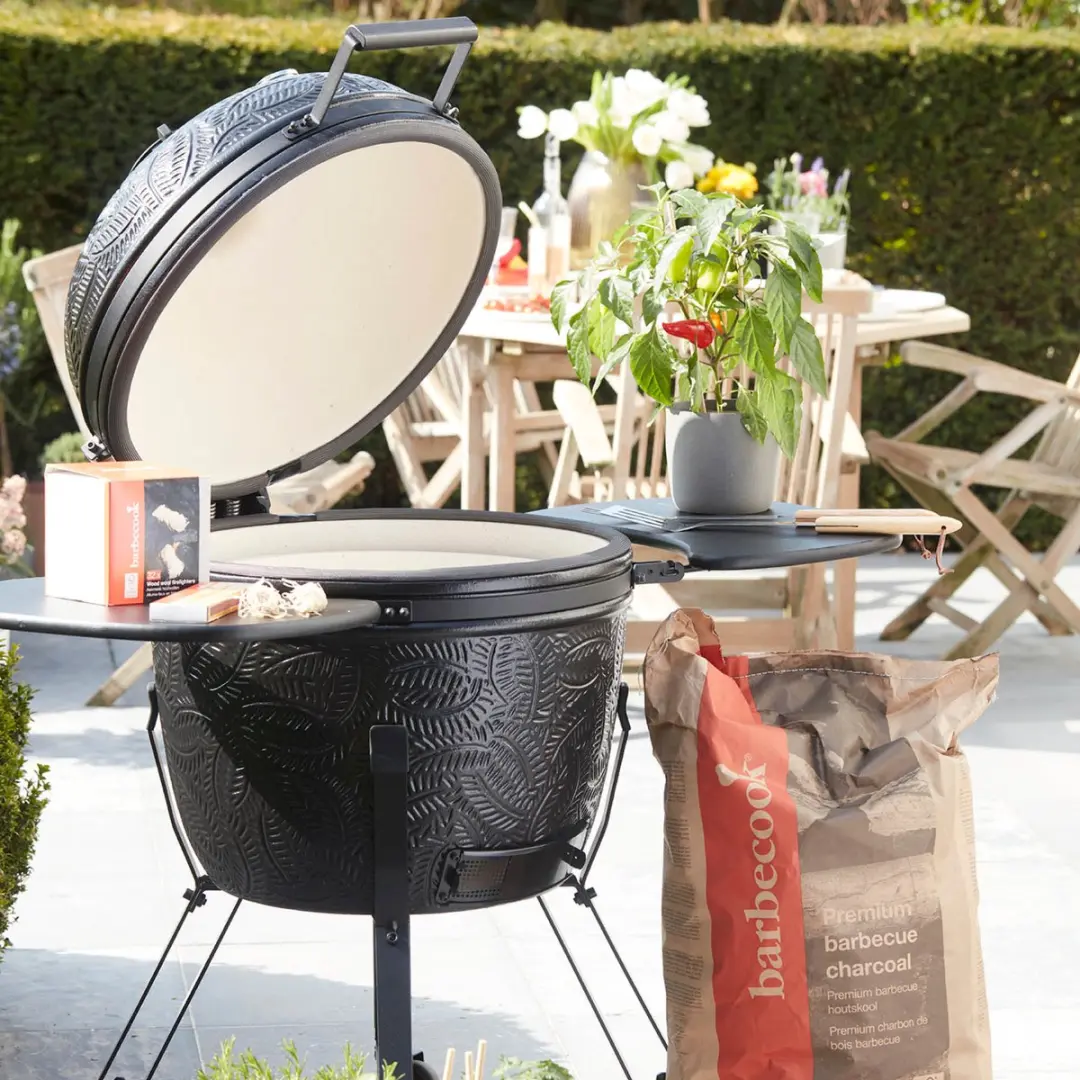 Barbecook Kamal 60 Mat Kamado BBQ - 53cm - 12 Burgers - Mat Zwart