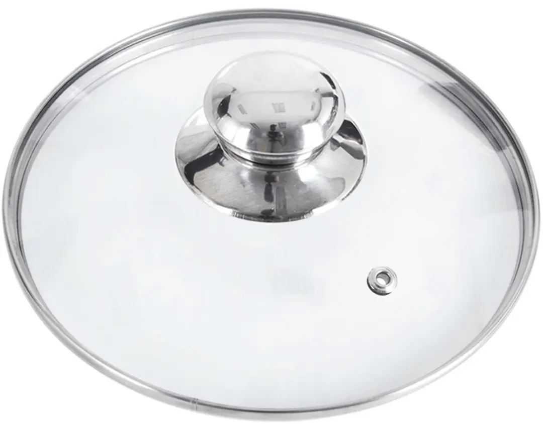 Orion Universele Glazen Deksel 16cm - Transparant/Zilver