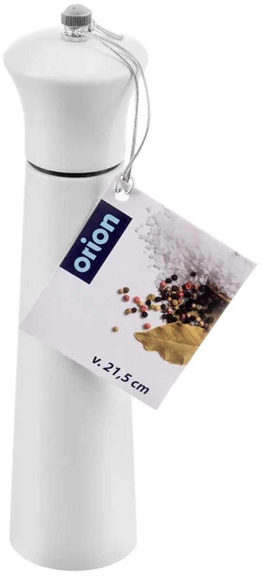Orion Peper- en Zoutmolen Wit - Hout - Verstelbare Maalgraad