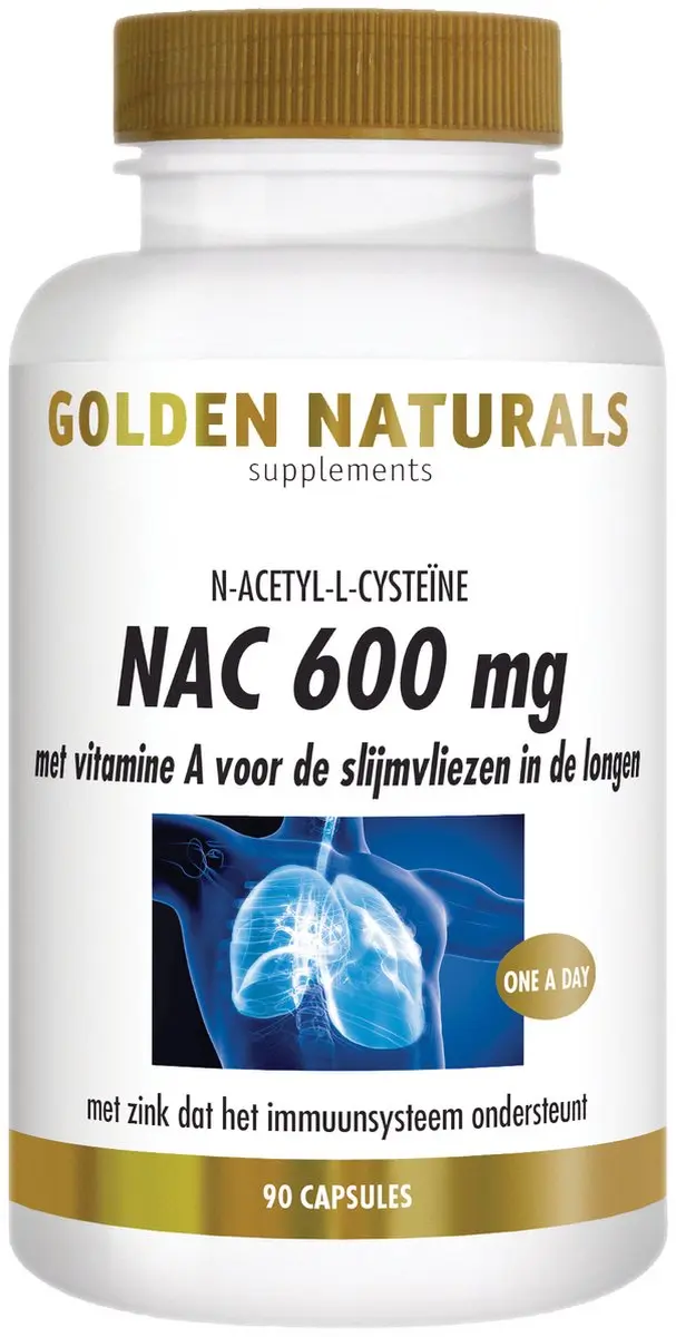 Golden Naturals NAC 600mg Vegan Capsules