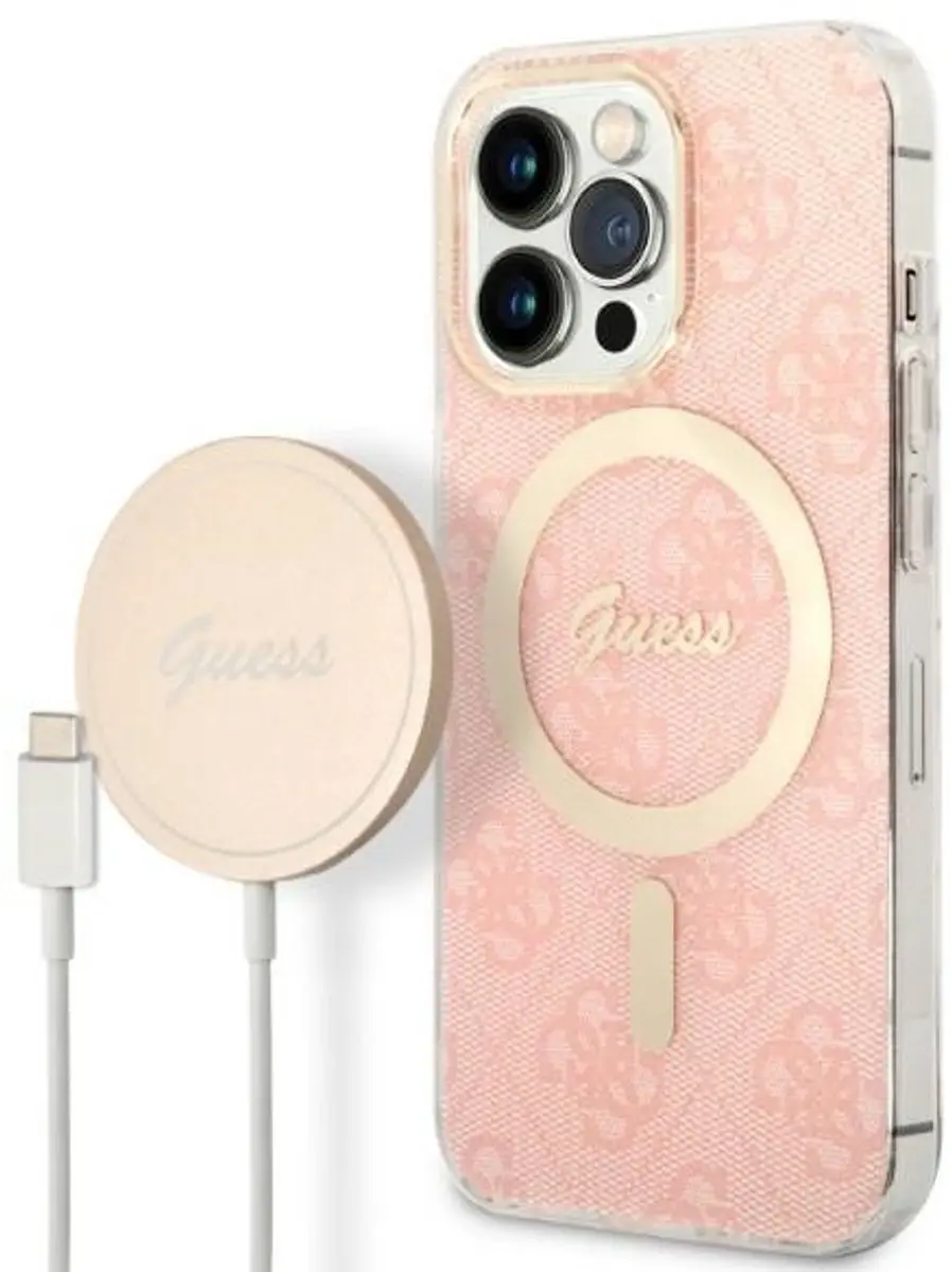 GUESS MagSafe Roze Etui iPhone 13 Pro Max