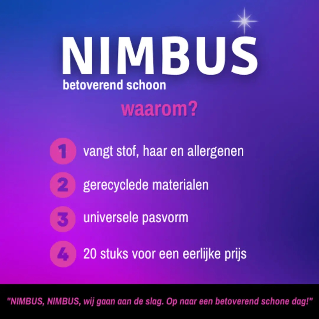 Nimbus Magic Duster Starterkit - Handvat + 20 Navullingen