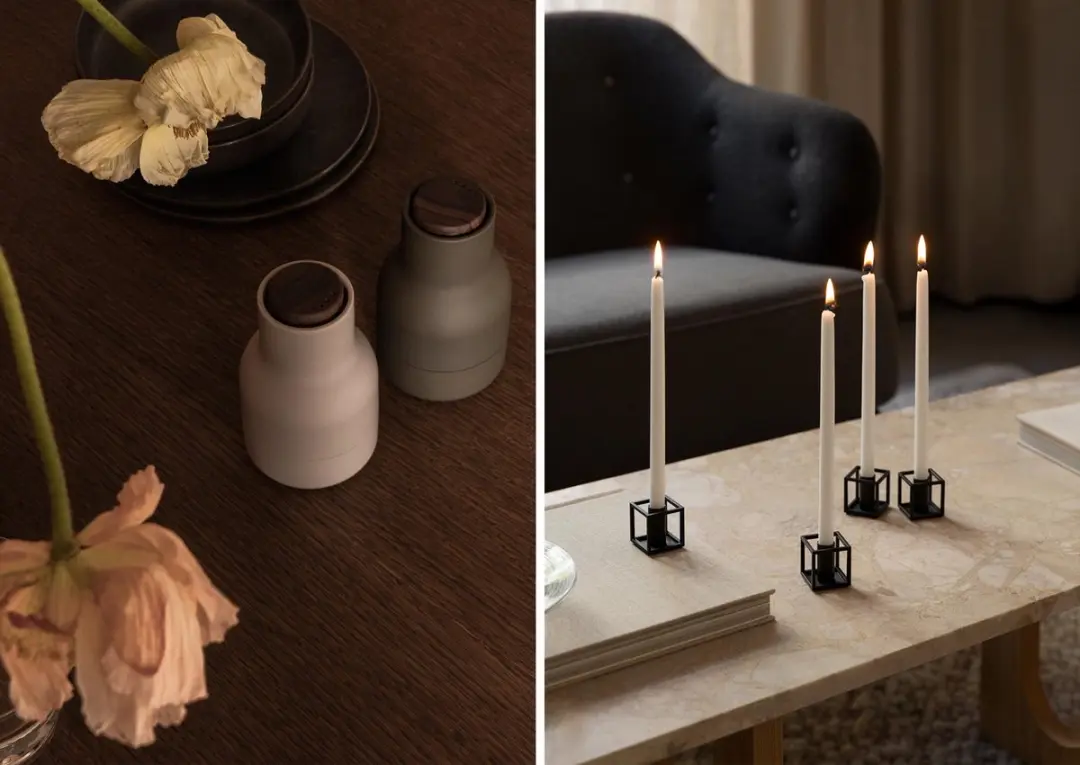Audo Copenhagen Peper- en Zoutmolen Set 2 Stuks - Green/Beige