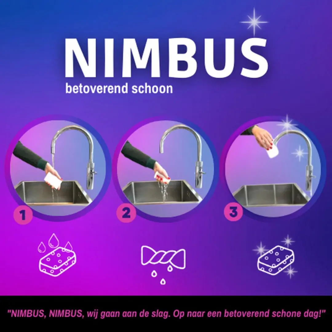 Nimbus Wonderspons NB003 - 24 Stuks Wit