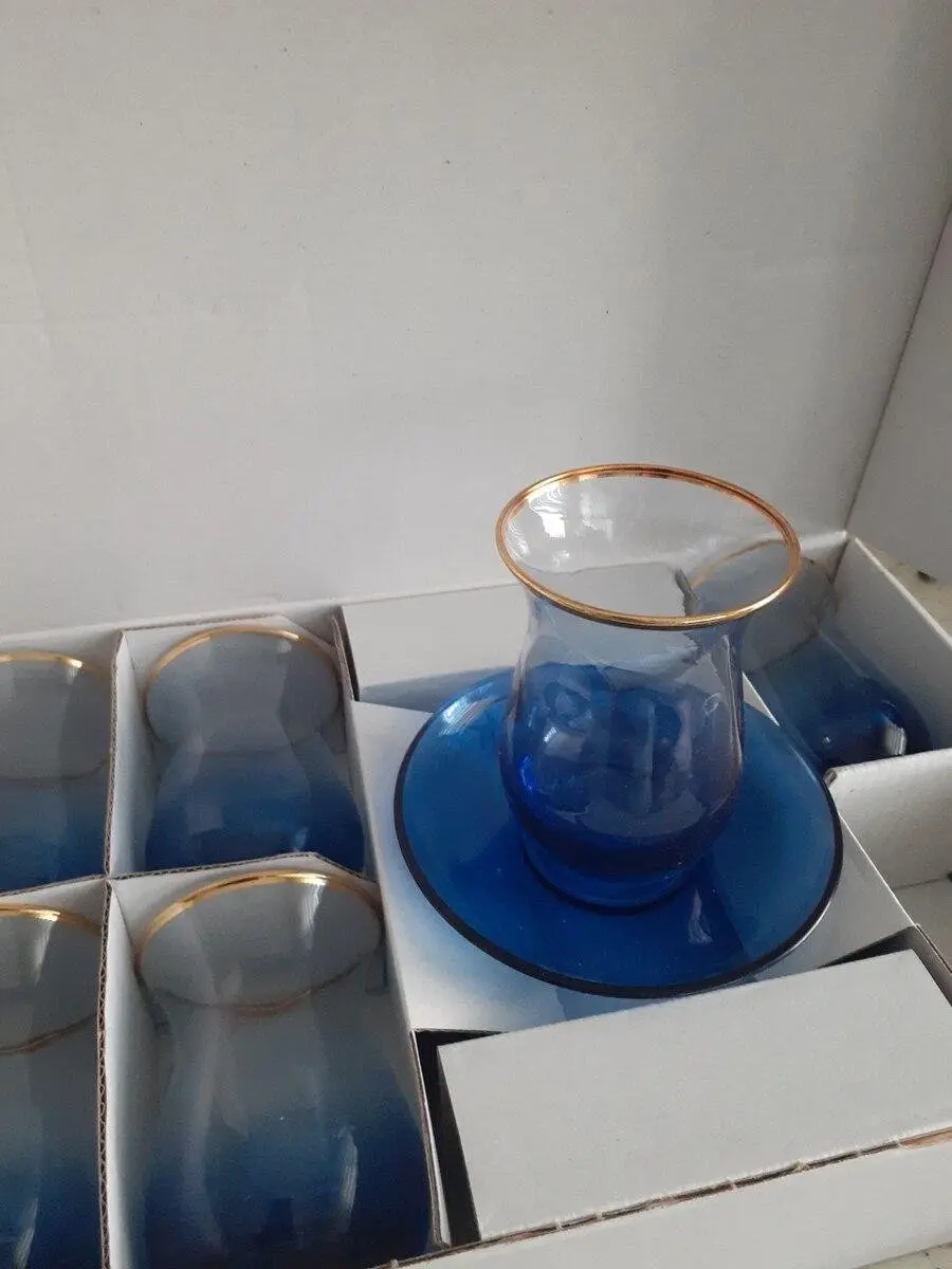 Pasabahce Marble Turkse Theeglazen Set