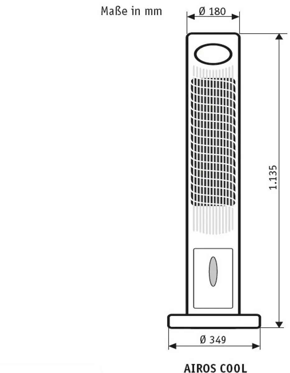 Casafan Airos Cool Torenventilator 70W - Zilver