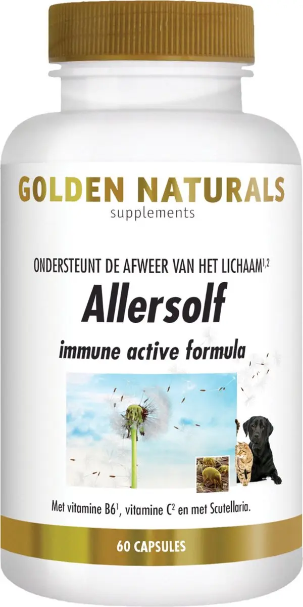Golden Naturals Allersolf Veganistische Capsules 60 Stuks