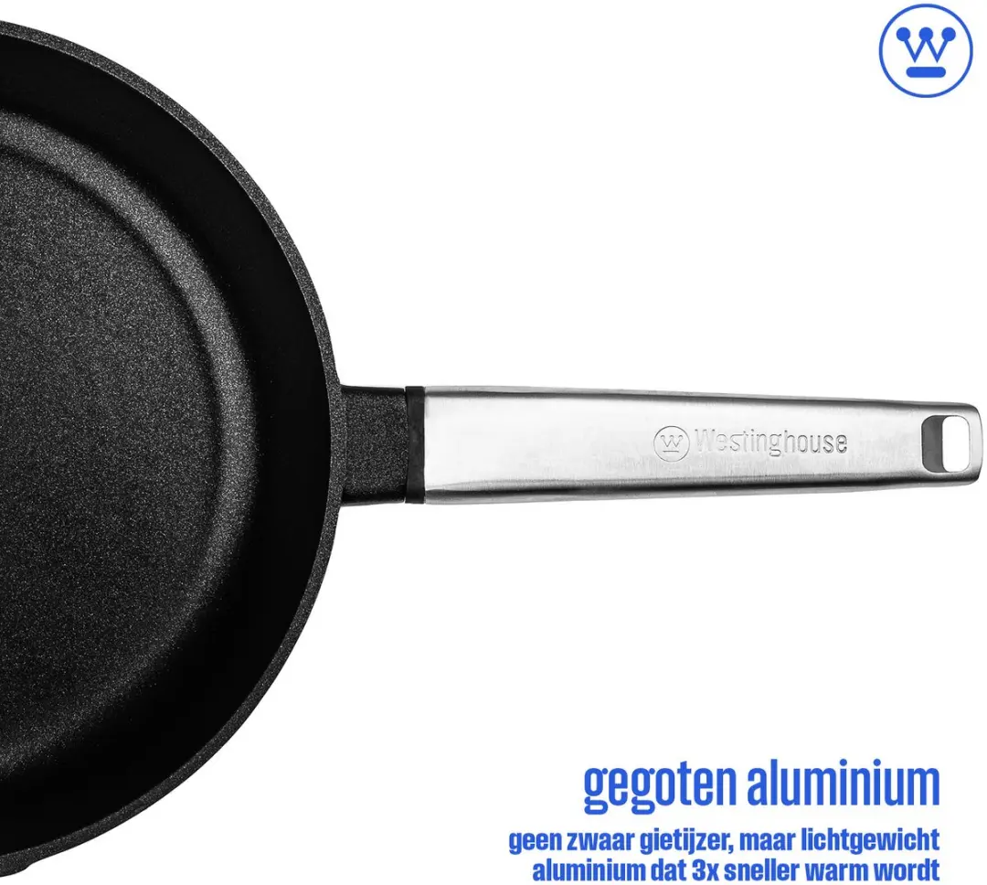 Westinghouse Performance Koekenpan 24cm - Inductie - Zwart