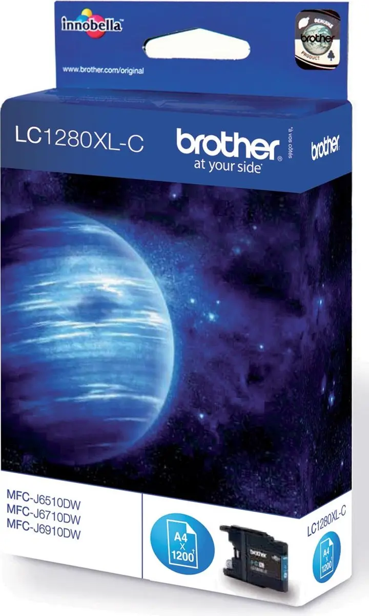 Brother LC-1280XLC Inktcartridge Cyaan