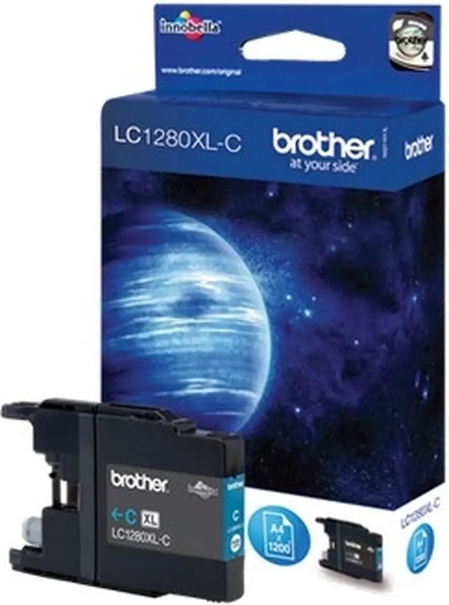 Brother LC-1280XLC Inktcartridge Cyaan - 5 Stuks